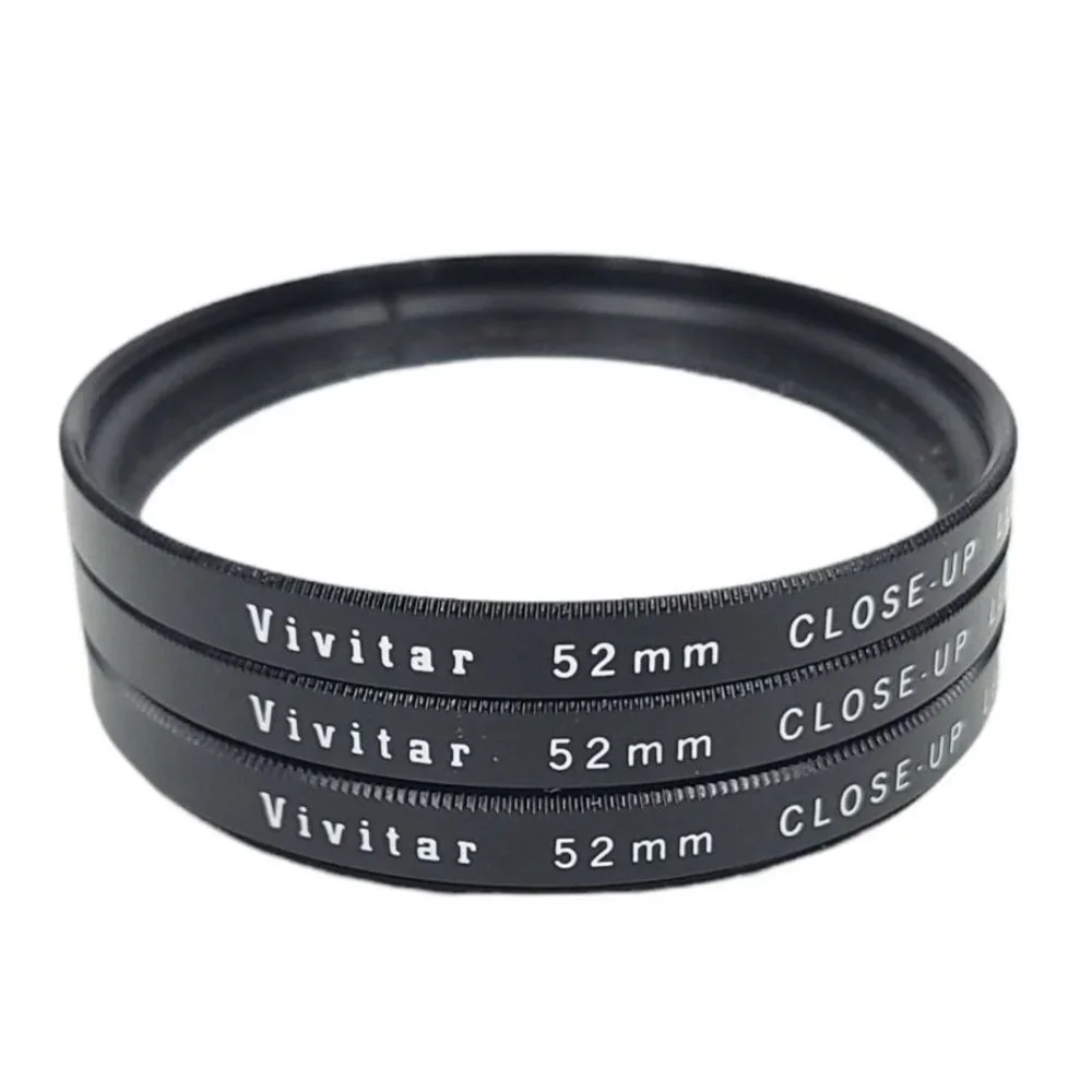 Vivitar 52mm Close Up Lens Set 1 2 4 Storage Case Japan